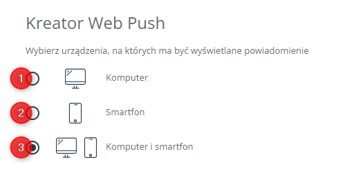 web push urzadzenia