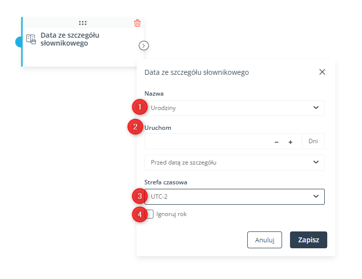 workflow zdarzenie data ze szczegolu slownikowego