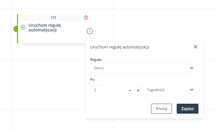 uruchom regule automatyzacji przyklad