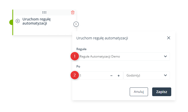 uruchom regule automatyzacji