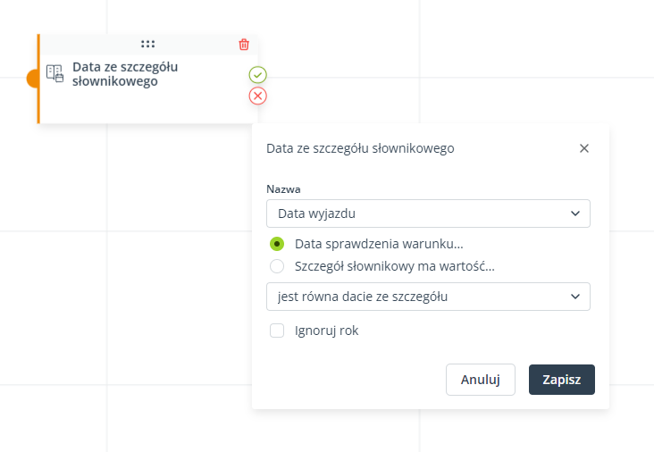 workflow warunek przyklad 2