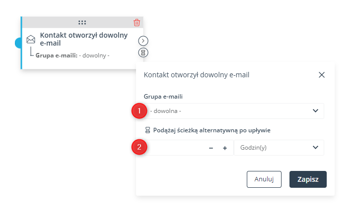 kontakt otworzyl dowolny email